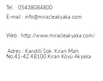 Miracle Akyaka Otel iletiim bilgileri